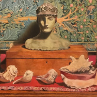 buckley kerry w our lady of situations oil on panel  x20  